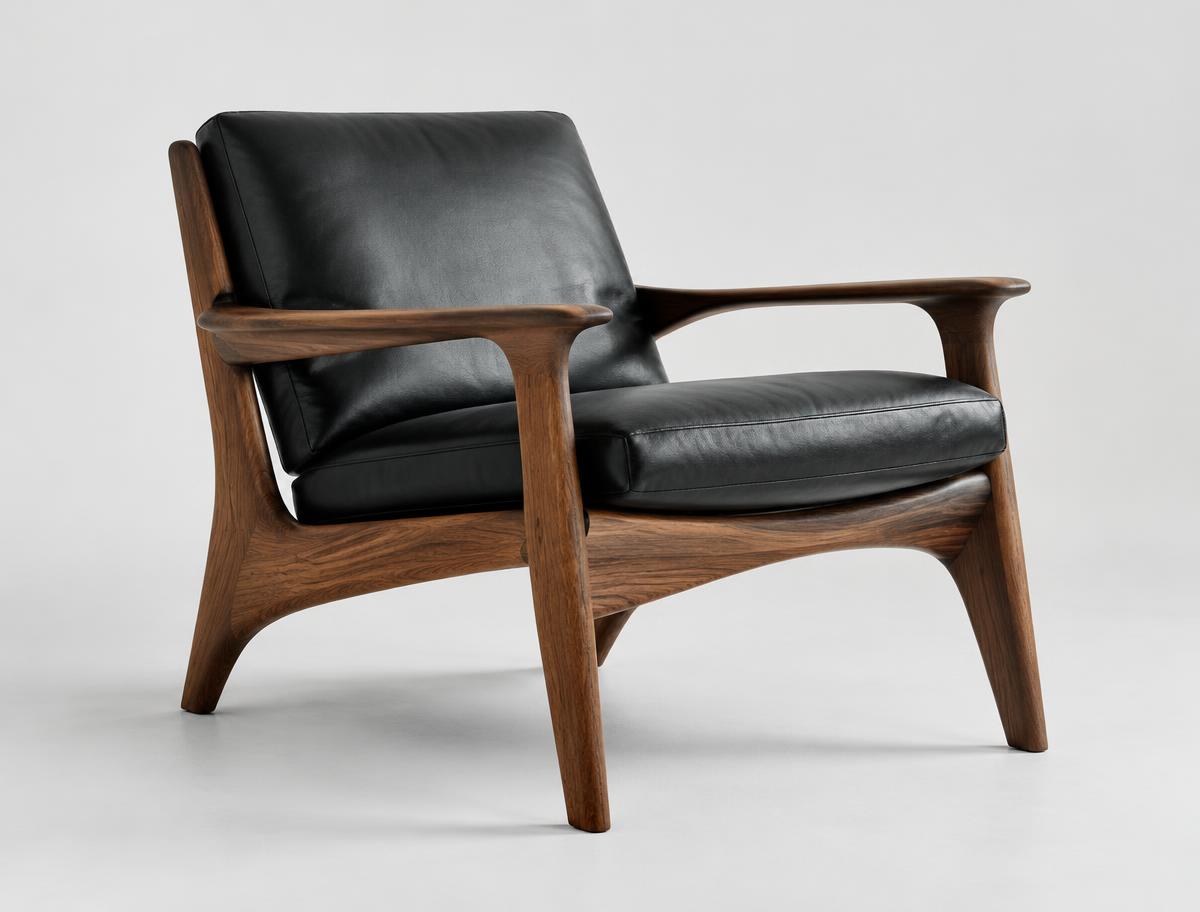 Ostrander Walnut Lounge Chair